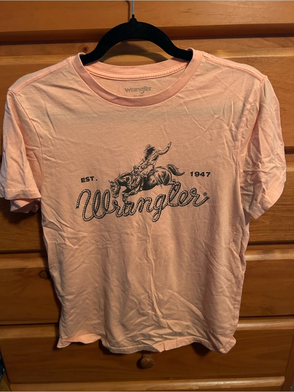 Wrangler Light Pink Rodeo Graphic Short Sleeve Tee